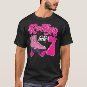 Camiseta skates Com Cilindro De 7 Anos Enrolando Em 7 Retro