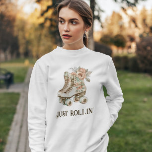 Camiseta Skates com cilindro de retrato Pastel Floral de Vi