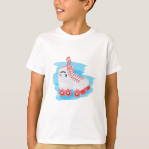 Camiseta Skates de cilindro com barra de cores d'água
