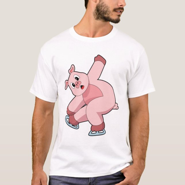 Camiseta Skates de gelo com gelo (Frente)