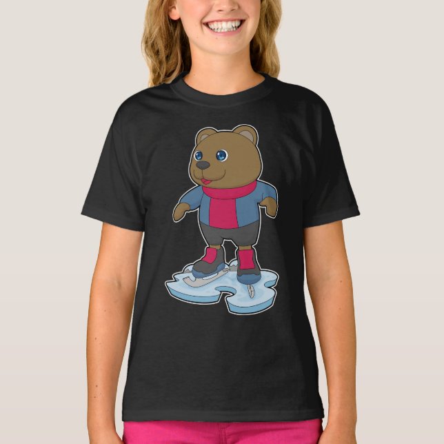 Camiseta Skates de gelo com gelo (Frente)