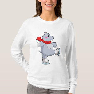 Camiseta Skates de gelo com gelo de Hippo