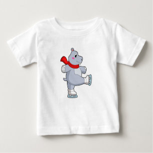 Camiseta Skates de gelo com gelo de Hippo