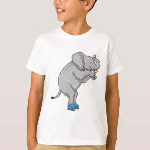 Camiseta Skates de gelo com gelo elefante