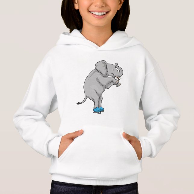 Camiseta Skates de gelo com gelo elefante (Frente)