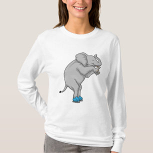 Camiseta Skates de gelo com gelo elefante