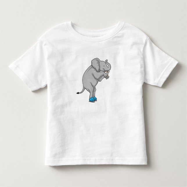 Camiseta Skates de gelo com gelo elefante (Frente)