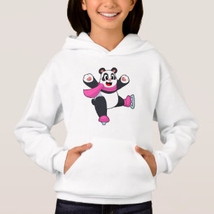 Camiseta Skates de gelo de patinagem Panda