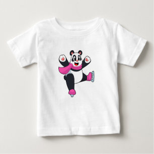 Camiseta Skates de gelo de patinagem Panda