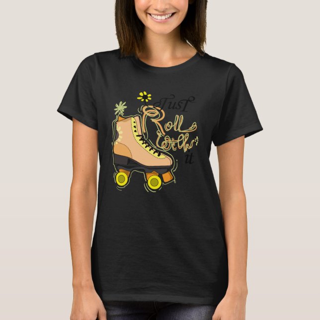Camiseta Skates de girassol estéticos Flor (Frente)