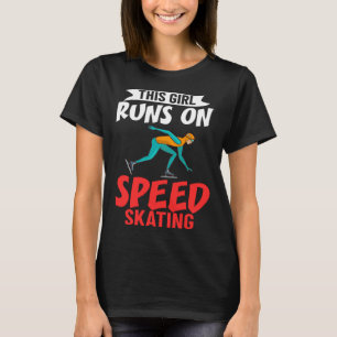 Camiseta Skates De Patinação Rápida Traçado Por Patinador D