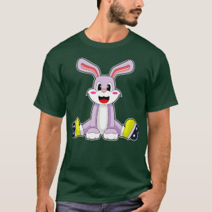 Camiseta Skates do cilindro de patinação em linha do coelho