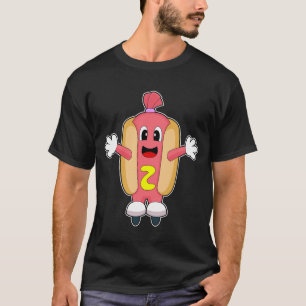 Camiseta Skates do cilindro de skate em linha do Hotdog