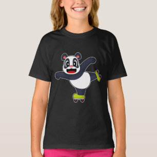 Camiseta Skates do cilindro de skate em linha Panda