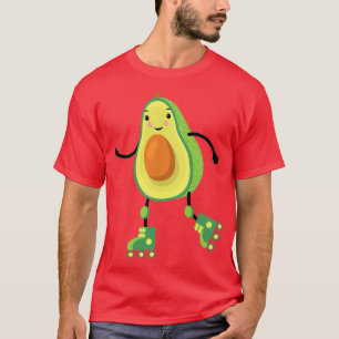 Camiseta Skating Avocado Rollerskates Guac Guacamole