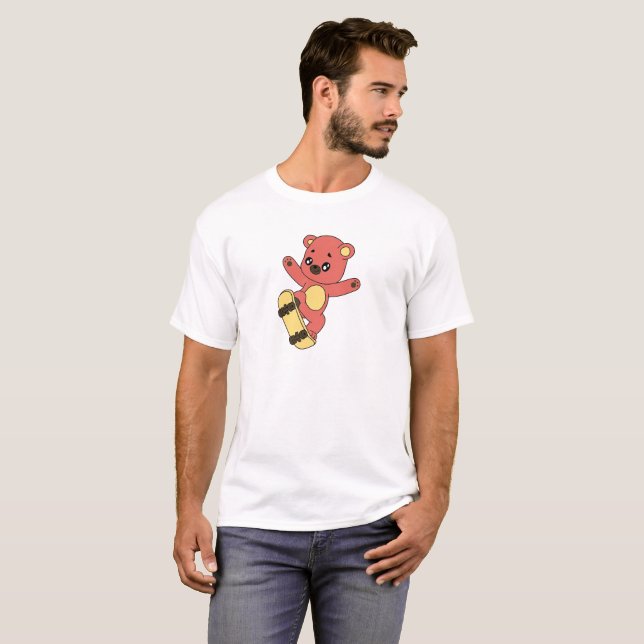 Camiseta Skating Bear (Frente Completa)