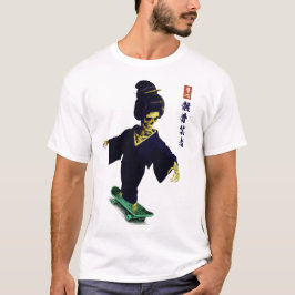 Camiseta Skating Gaikotsu Geisha Japanese Streetwear