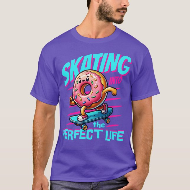 CAMISETA SKATING INTO THE PERFECT LIFE (Frente)