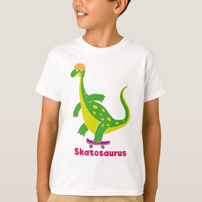 Camiseta Skatosaurus white (Frente)