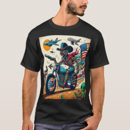 Camiseta Skeletal Rider on an Apocalyptic Journey