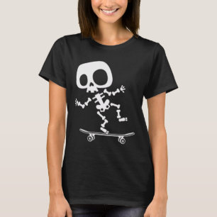 Camiseta Skeletboard Skateboard Halloween Costume Divertido