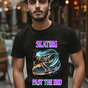 Camiseta Skeleton Andando No Inferno