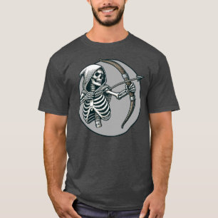 Camiseta Skeleton Archer Fantasy e Archery Grim Reaper
