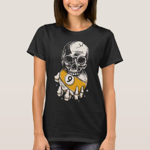 Camiseta Skeleton Billiards Ll Snooker Piscina Billiards