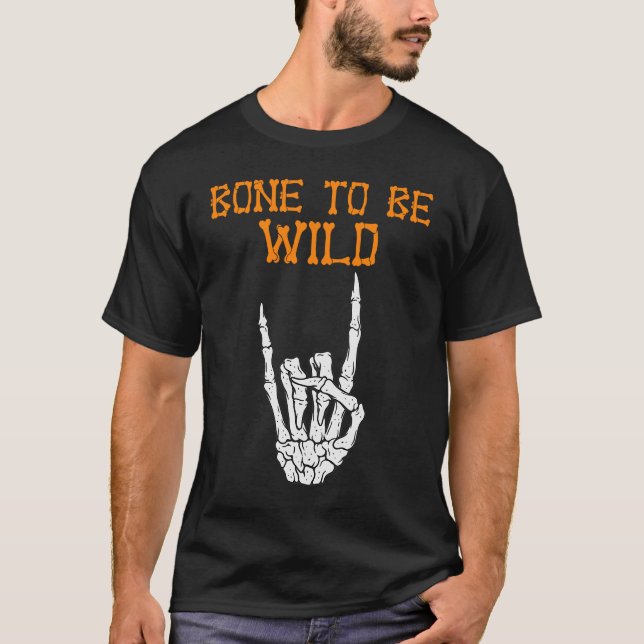 Camiseta Skeleton Bone Para Ser Esperto Halloween (Frente)