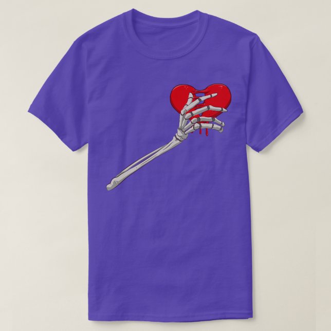 Camiseta Skeleton Broken Heart Bones Divorce Quebra Cardíac (Frente do Design)