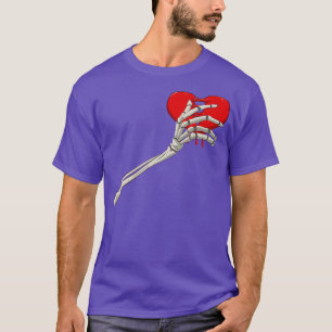 Camiseta Skeleton Broken Heart Bones Divorce Quebra Cardíac
