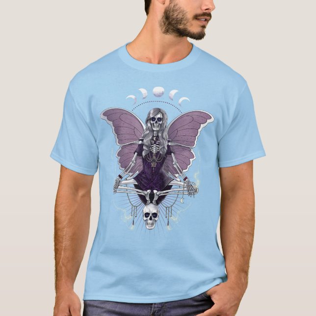 Camiseta Skeleton Butterfly Goth (Frente)
