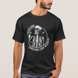 Camiseta Skeleton Café Pai Cheio Sobrevivendo à Comp Weeken