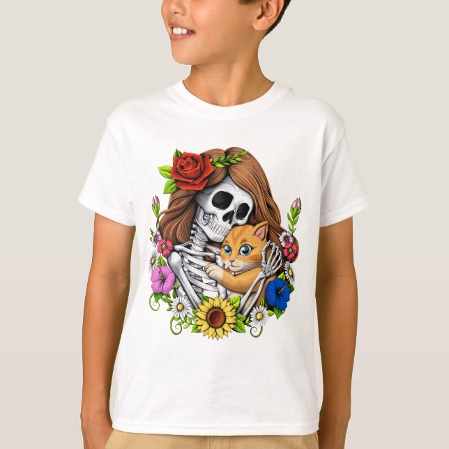 Camiseta Skeleton Cat (Frente)