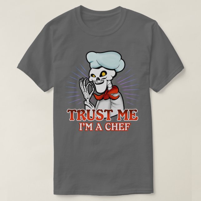 Camiseta Skeleton Cook Cooking Chef  (Frente do Design)