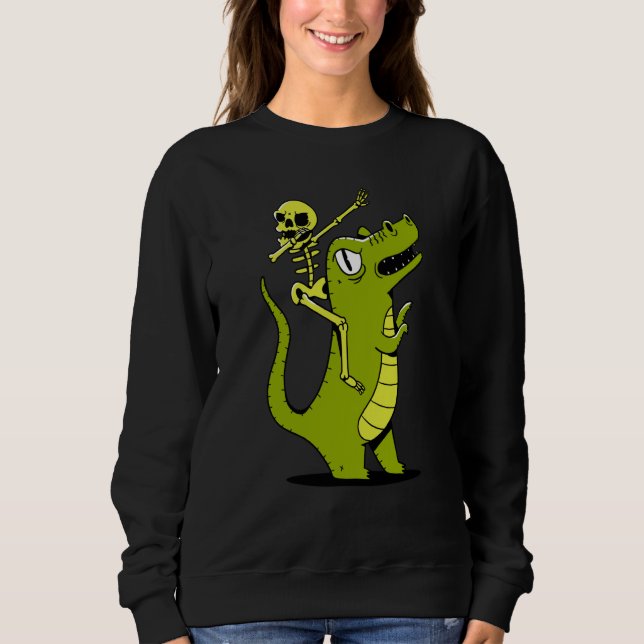 Camiseta skeleton dab dabbing rex (Frente)