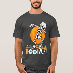 Camiseta Skeleton dabbing boo 2021 Halloween