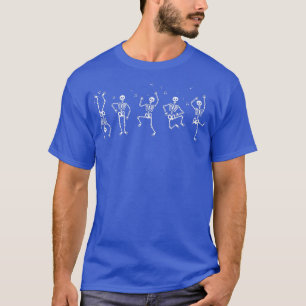 Camiseta Skeleton Dance Cute Halloween Presente 