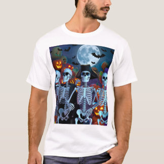Camiseta Skeleton Dance-Off Halloween
