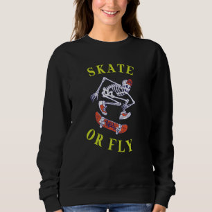 Camiseta Skeleton de skate ou mosca