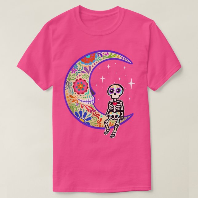 Camiseta Skeleton Dia de Los Muertos Skeleton (Frente do Design)