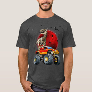 Camiseta Skeleton Dinosaur Monster Truck Halloween K