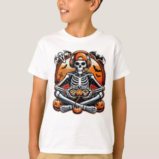 Camiseta Skeleton Engraçado Halloween - Faca do Jogo