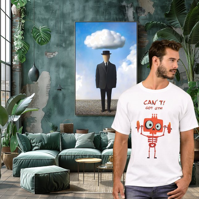 Camiseta Skeleton Engraçado | Não posso. Tenho o Gym. | Mal (Criador carregado)