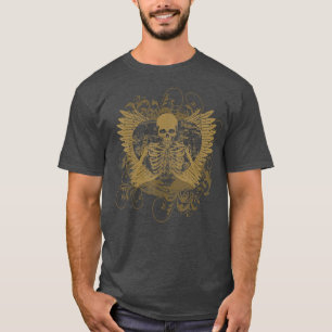 Camiseta Skeleton Fairy Grunge Fairycore Butterfl