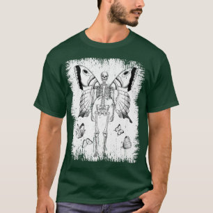 Camiseta Skeleton Fairy Grunge Fairycore Gótico estético