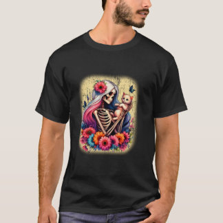 Camiseta Skeleton Feminino E Gatinhos Gatinhos Gafanhotos F