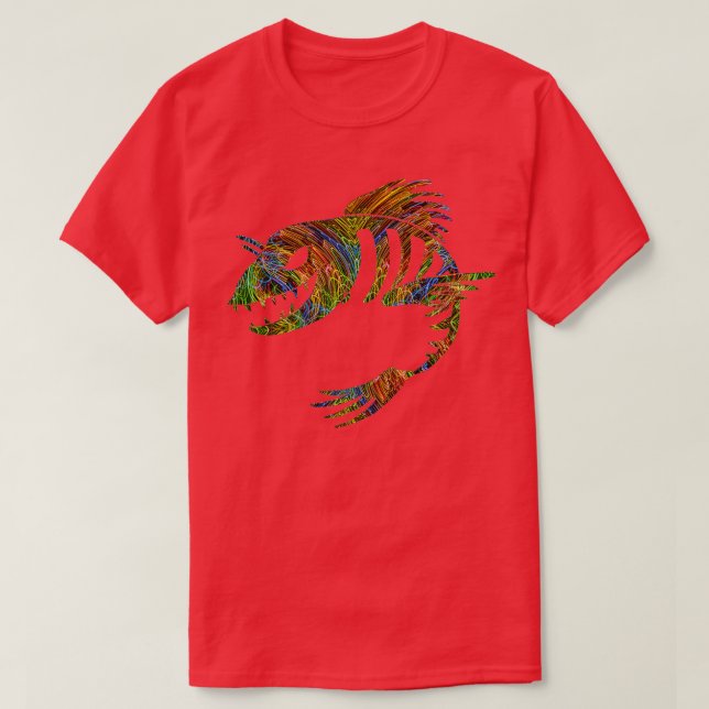 Camiseta Skeleton Fish (Frente do Design)