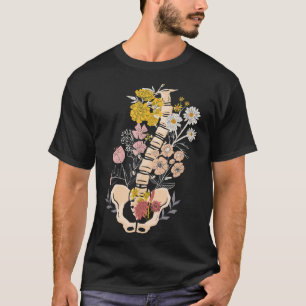 Camiseta Skeleton Floral Cottagecore Aestético Fairycore Fa