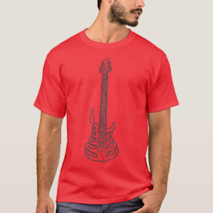 Camiseta Skeleton Guitar Music Lover Gift Rock & Roll Tee T